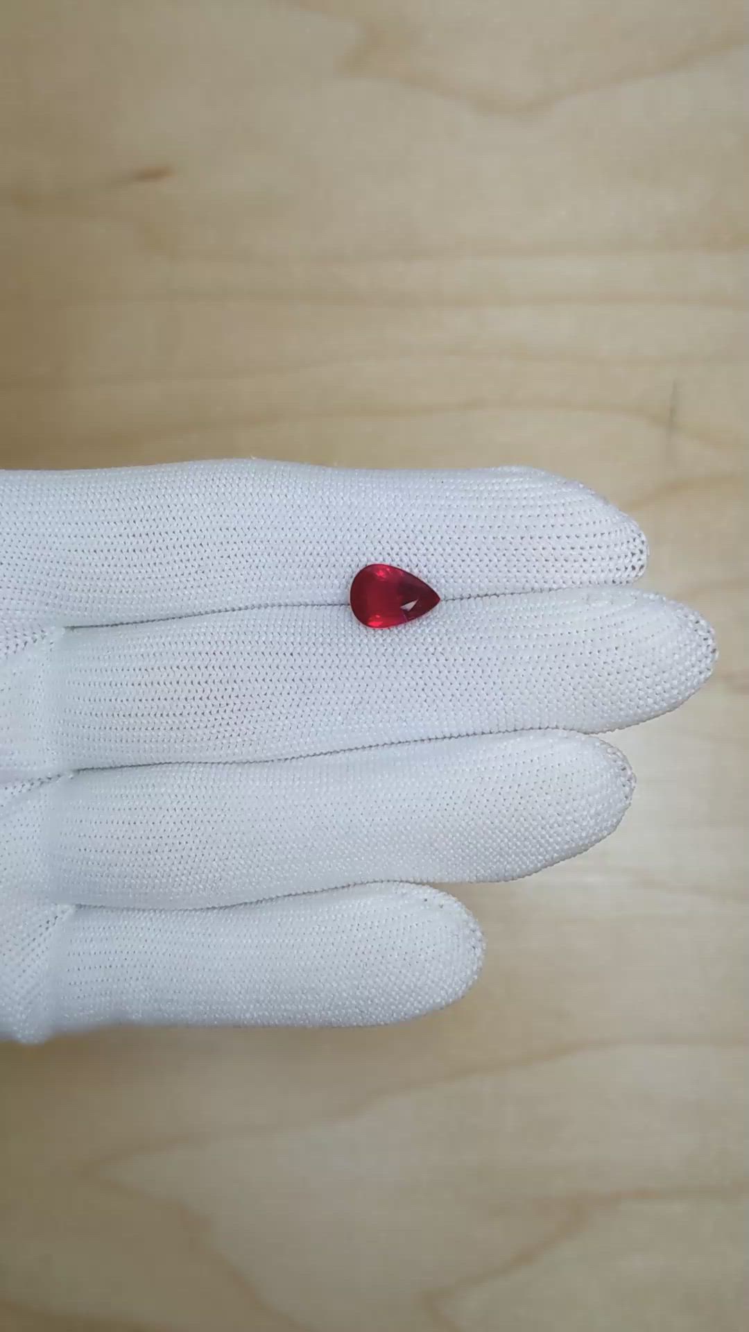 3.01 Ct. Ruby from Mozambique Size Video