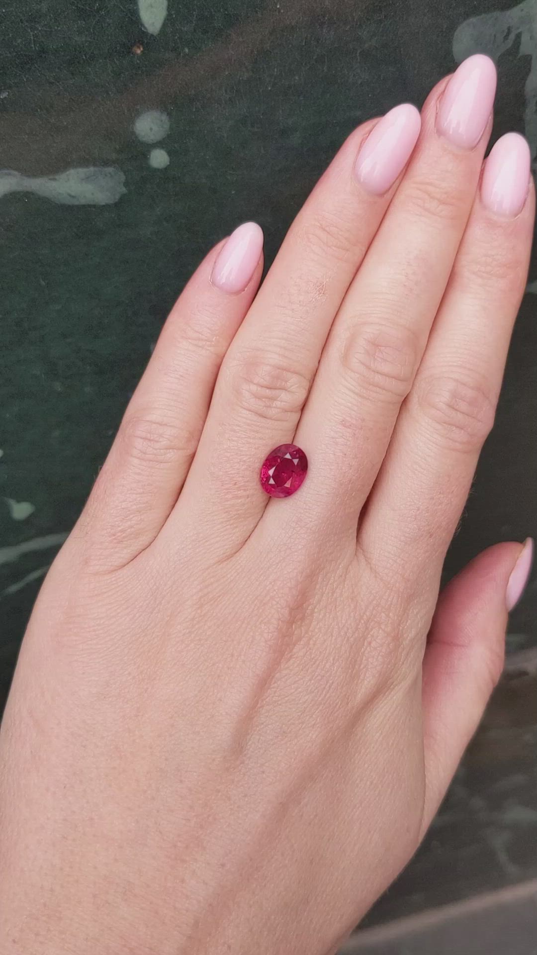 3.17 Ct. Ruby from Mozambique Size Video