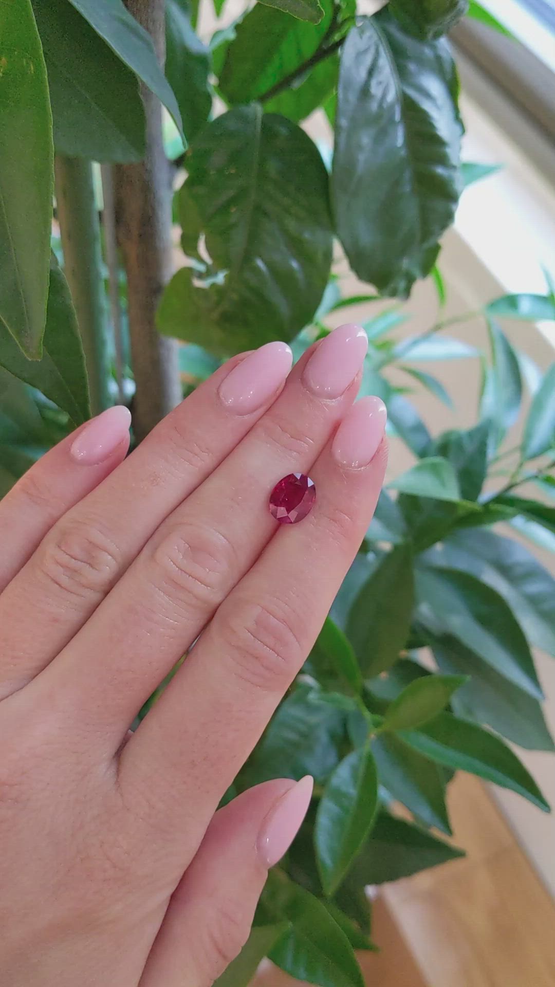 3.17 Ct. Ruby from Mozambique Size Video