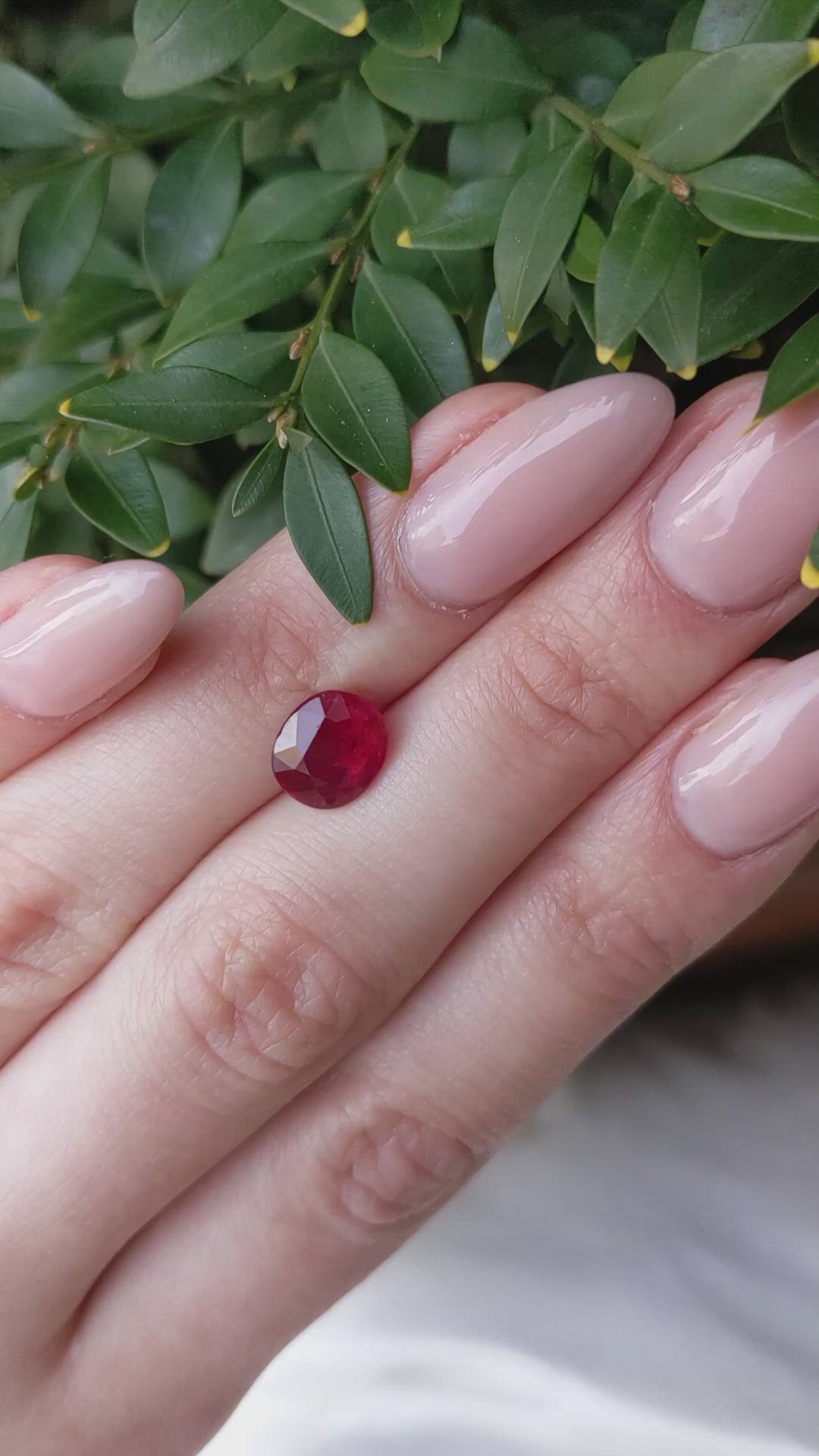 3.11 Ct. Ruby from Mozambique Size Video