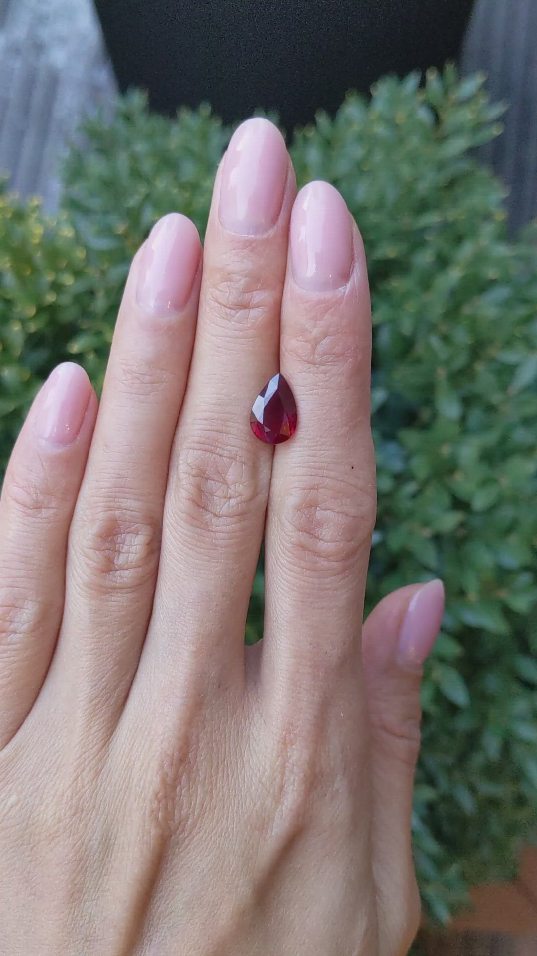 3.09 Ct. Ruby from Mozambique Size Video