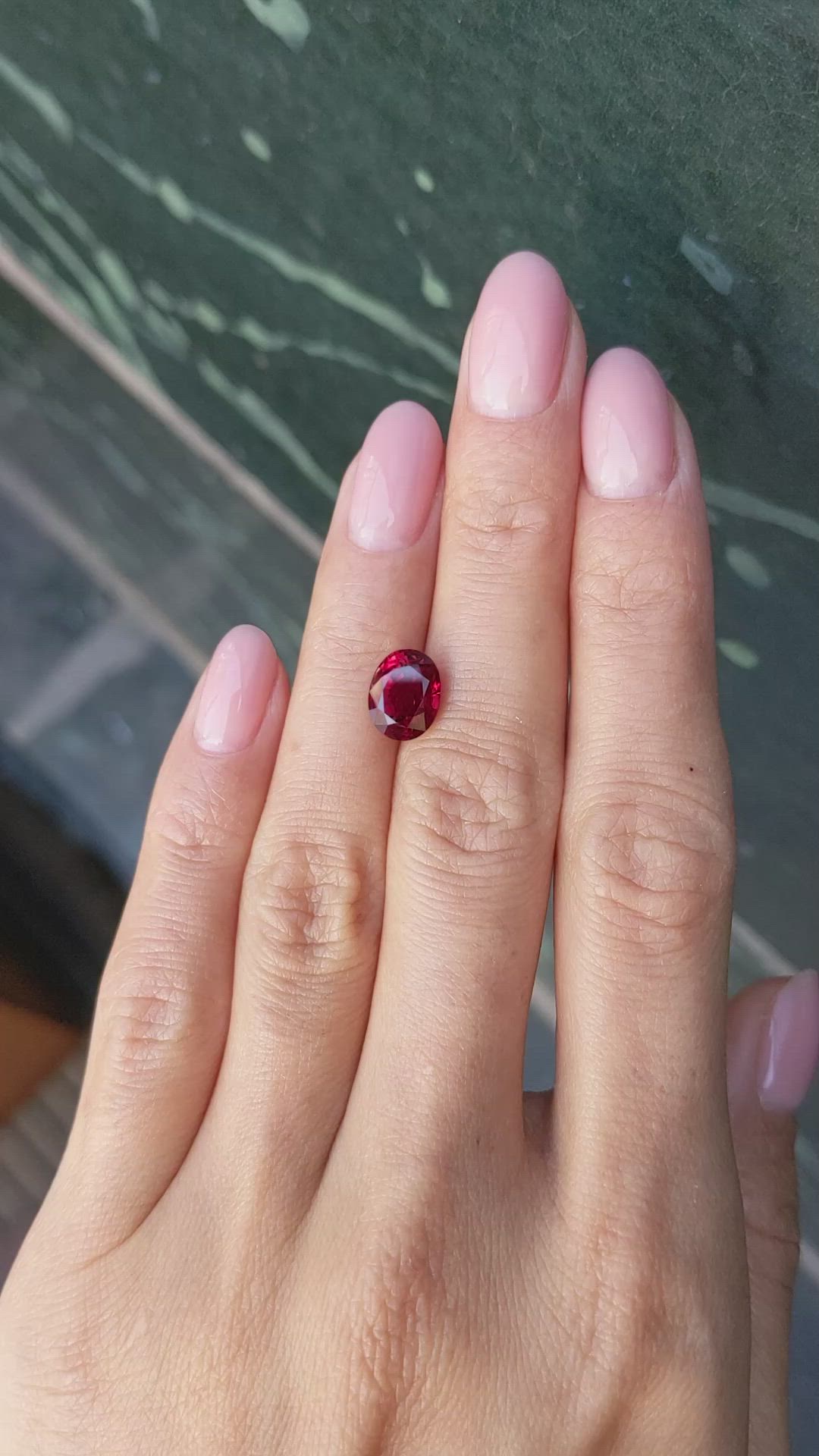 3.06 Ct. Ruby from Mozambique Size Video