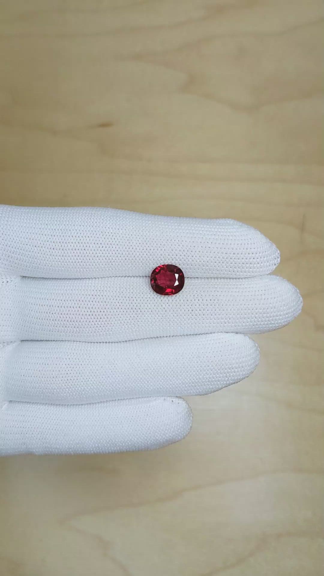 3.13 Ct. Ruby from Mozambique Size Video