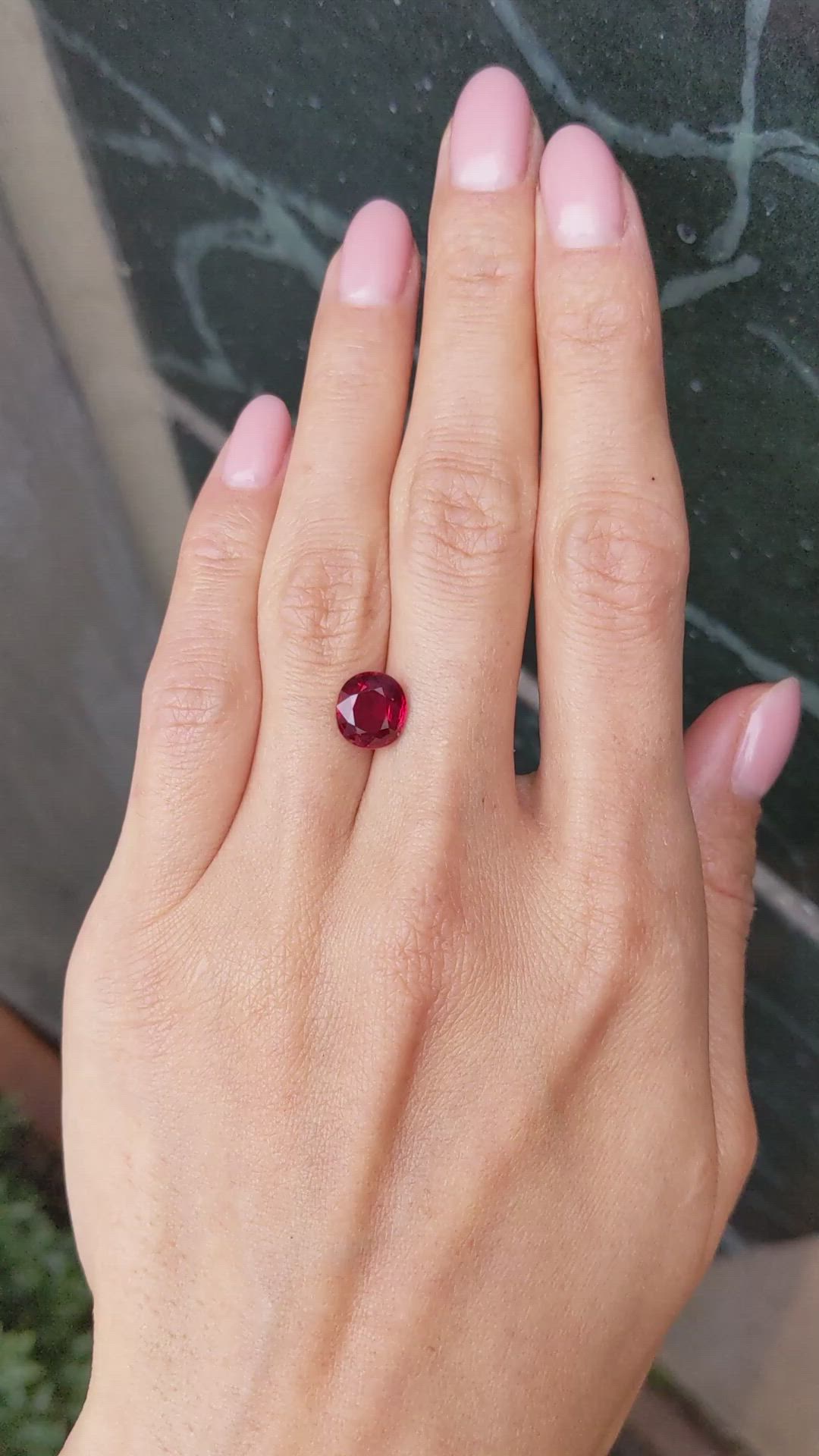 3.12 Ct. Ruby from Mozambique Size Video