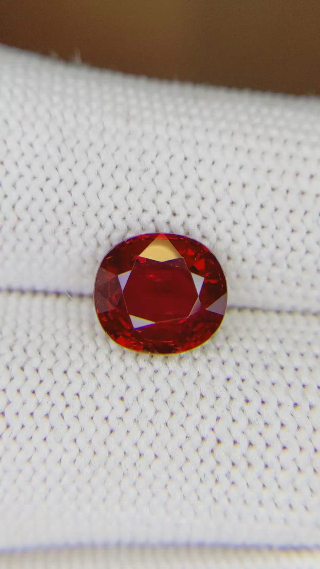3.12 Ct. Ruby from Mozambique Size Video