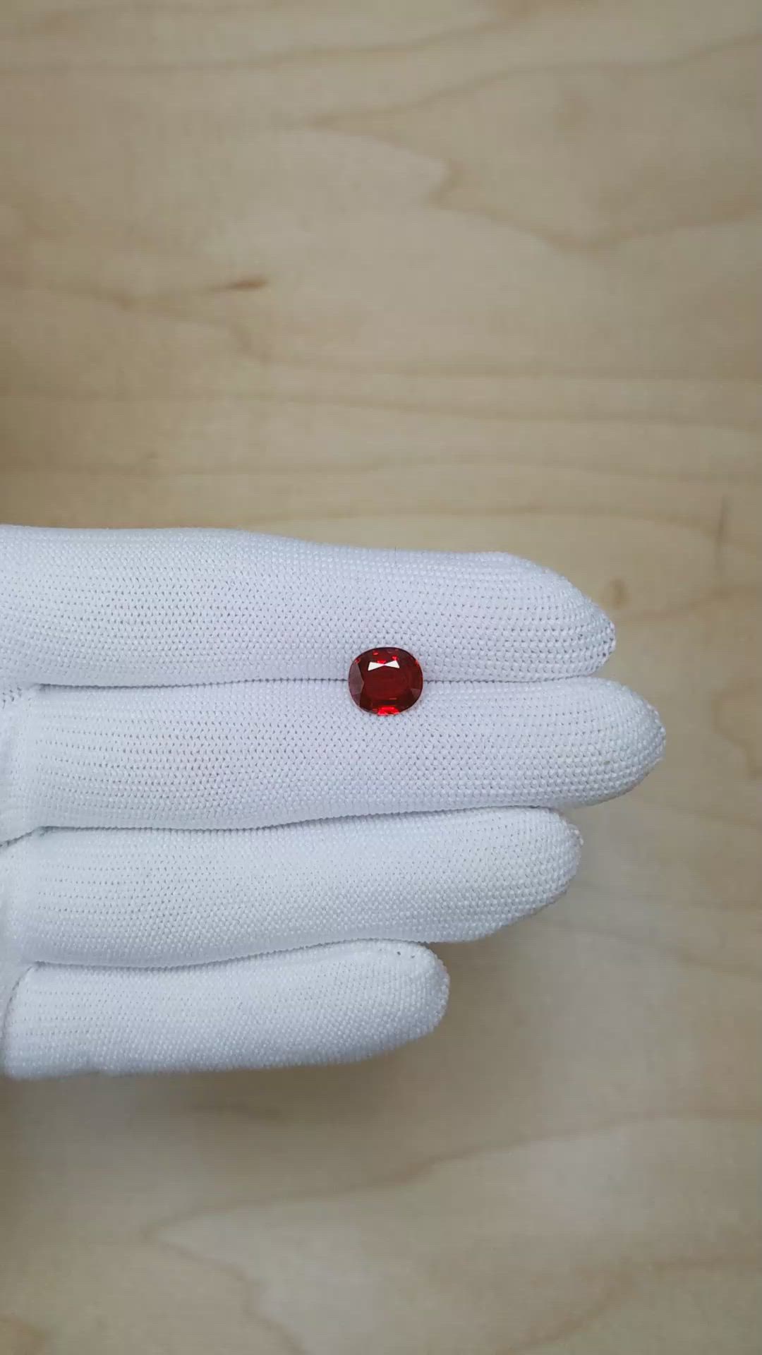 3.12 Ct. Ruby from Mozambique Size Video