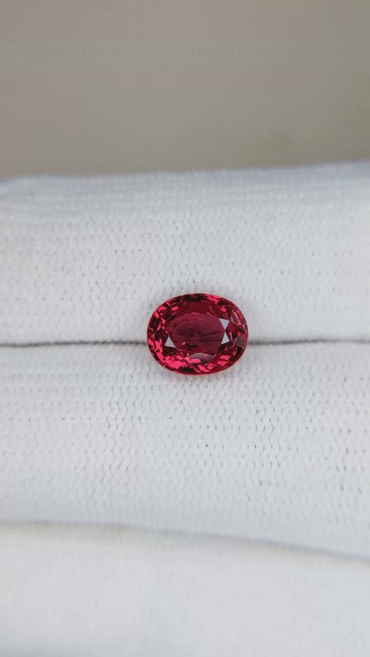 2.17 Ct. Ruby from Ceylon (Sri Lanka) Size Video
