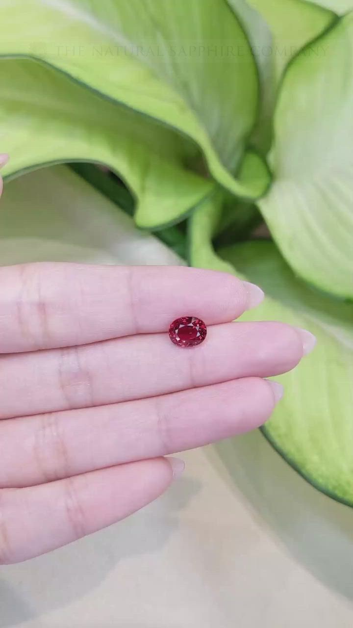 2.17 Ct. Ruby from Ceylon (Sri Lanka) Size Video