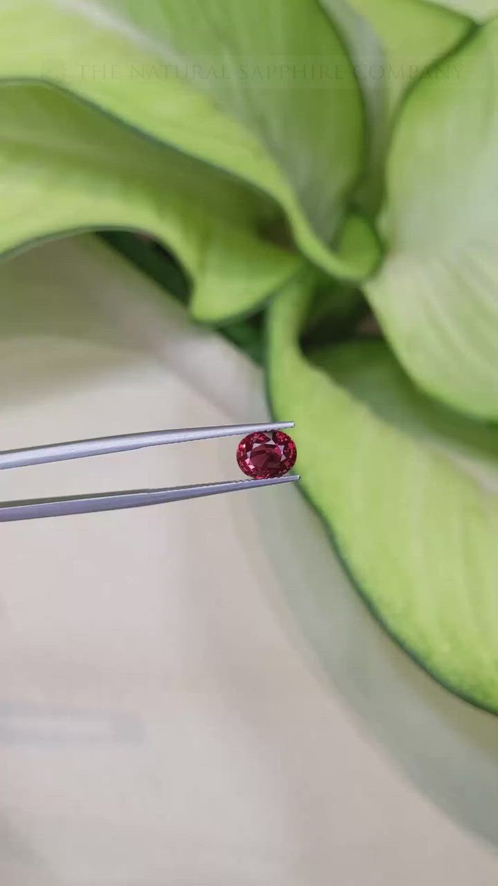 2.17 Ct. Ruby from Ceylon (Sri Lanka) Size Video