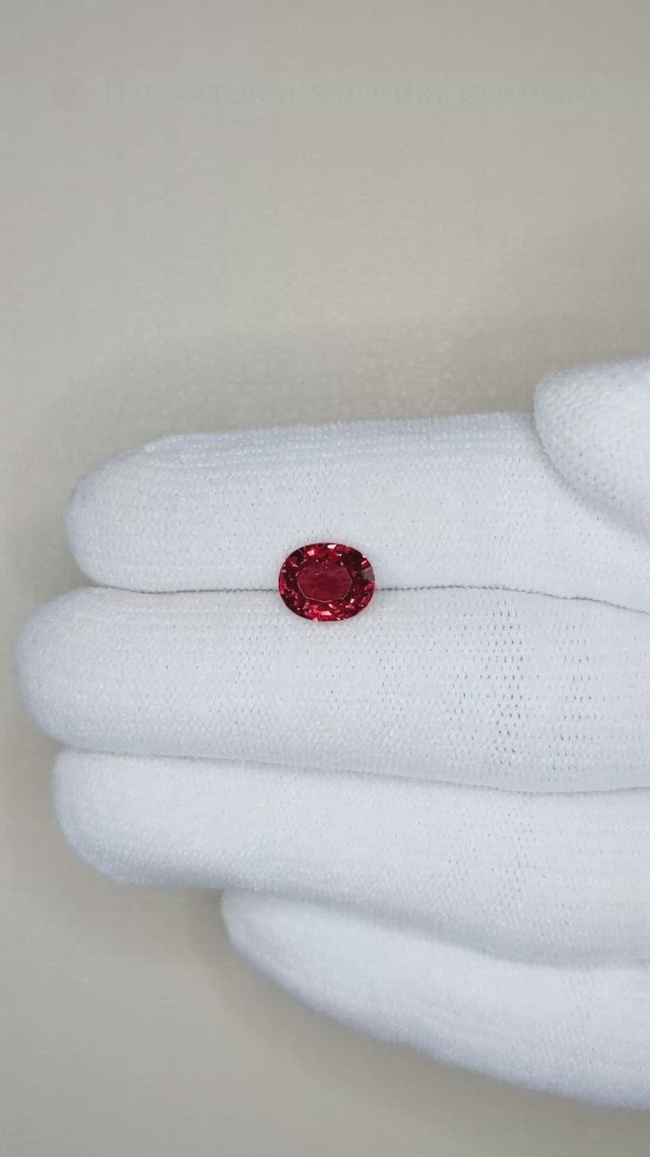 2.17 Ct. Ruby from Ceylon (Sri Lanka) Size Video