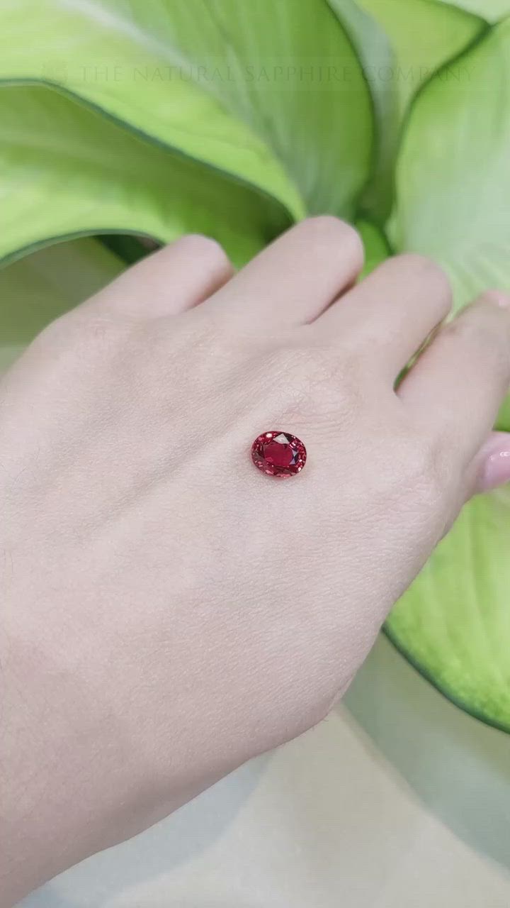 2.17 Ct. Ruby from Ceylon (Sri Lanka) Size Video