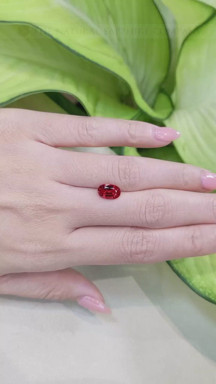 2.42 Ct. Ruby from Ceylon (Sri Lanka) Size Video