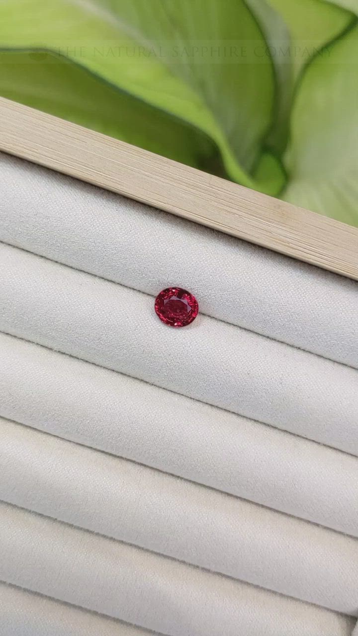 2.36 Ct. Ruby from Ceylon (Sri Lanka) Size Video