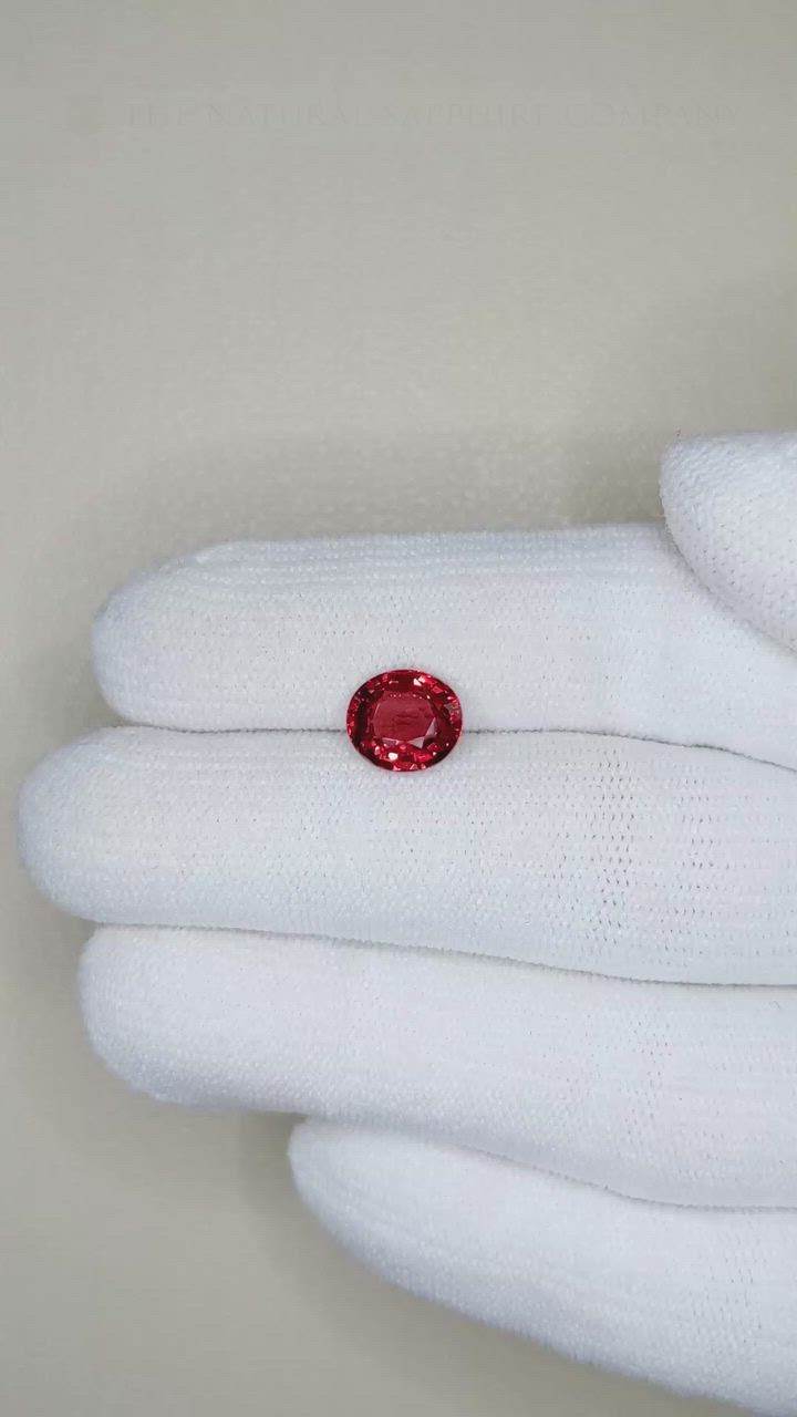 2.36 Ct. Ruby from Ceylon (Sri Lanka) Size Video