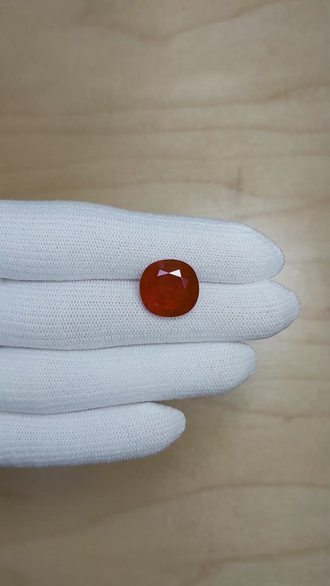 8.39 Ct. Ruby from Mozambique Size Video