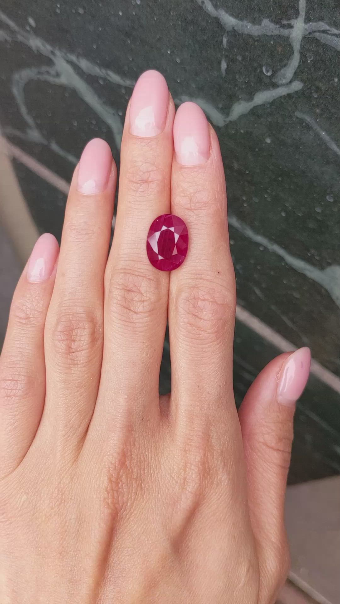 8.12 Ct. Ruby from Mozambique Size Video