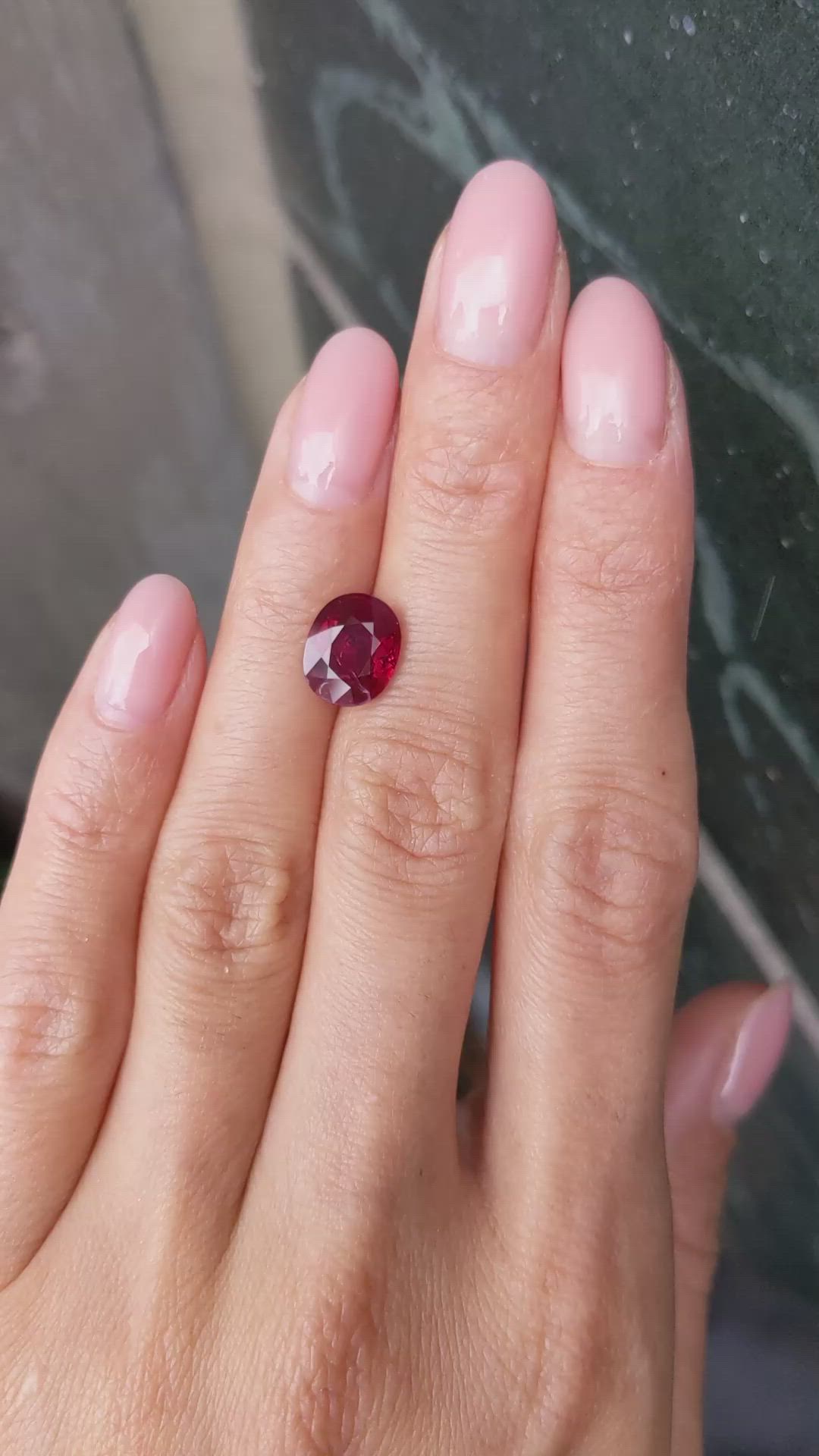 3.41 Ct. Ruby from Mozambique Size Video