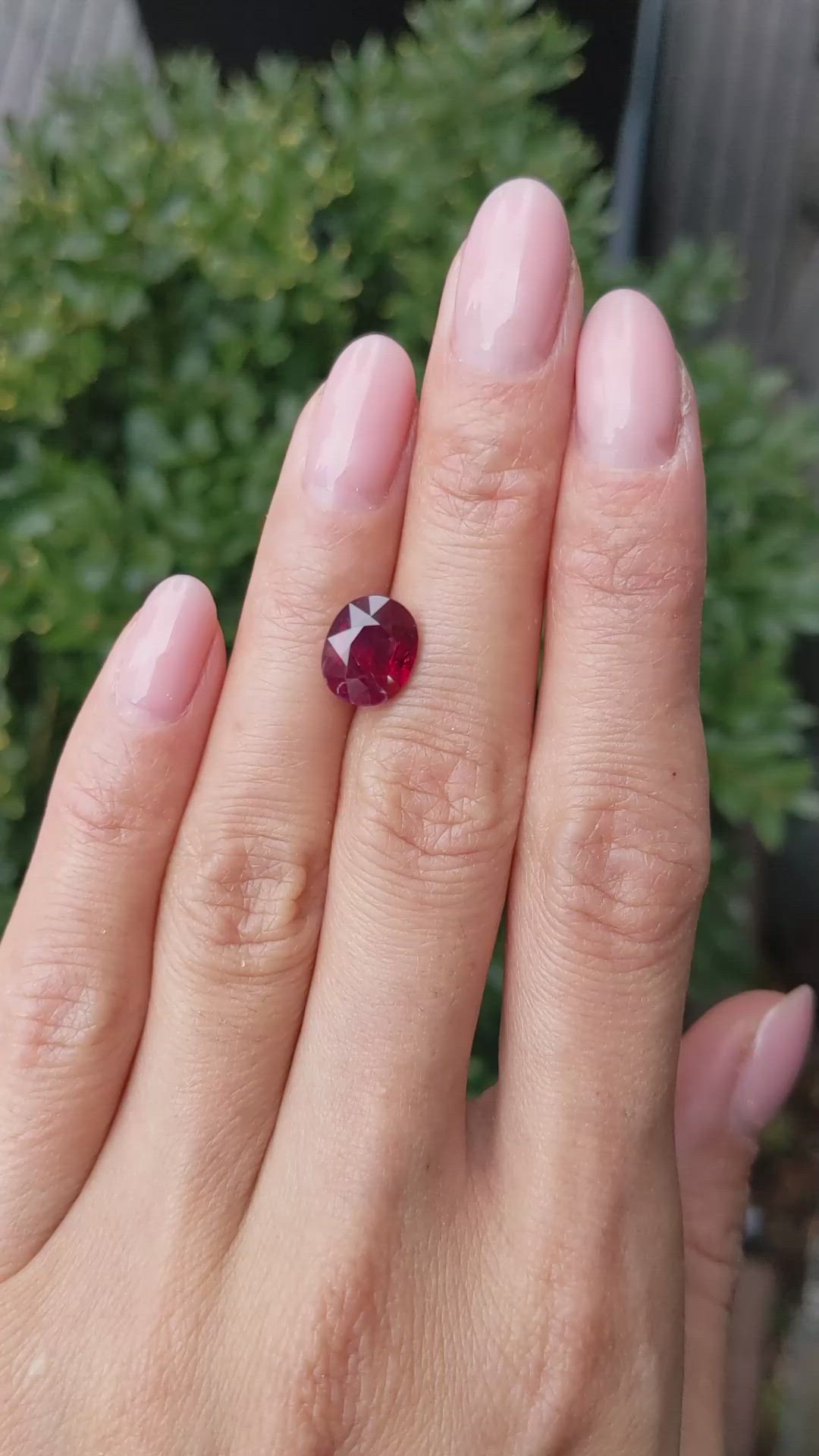 3.41 Ct. Ruby from Mozambique Size Video