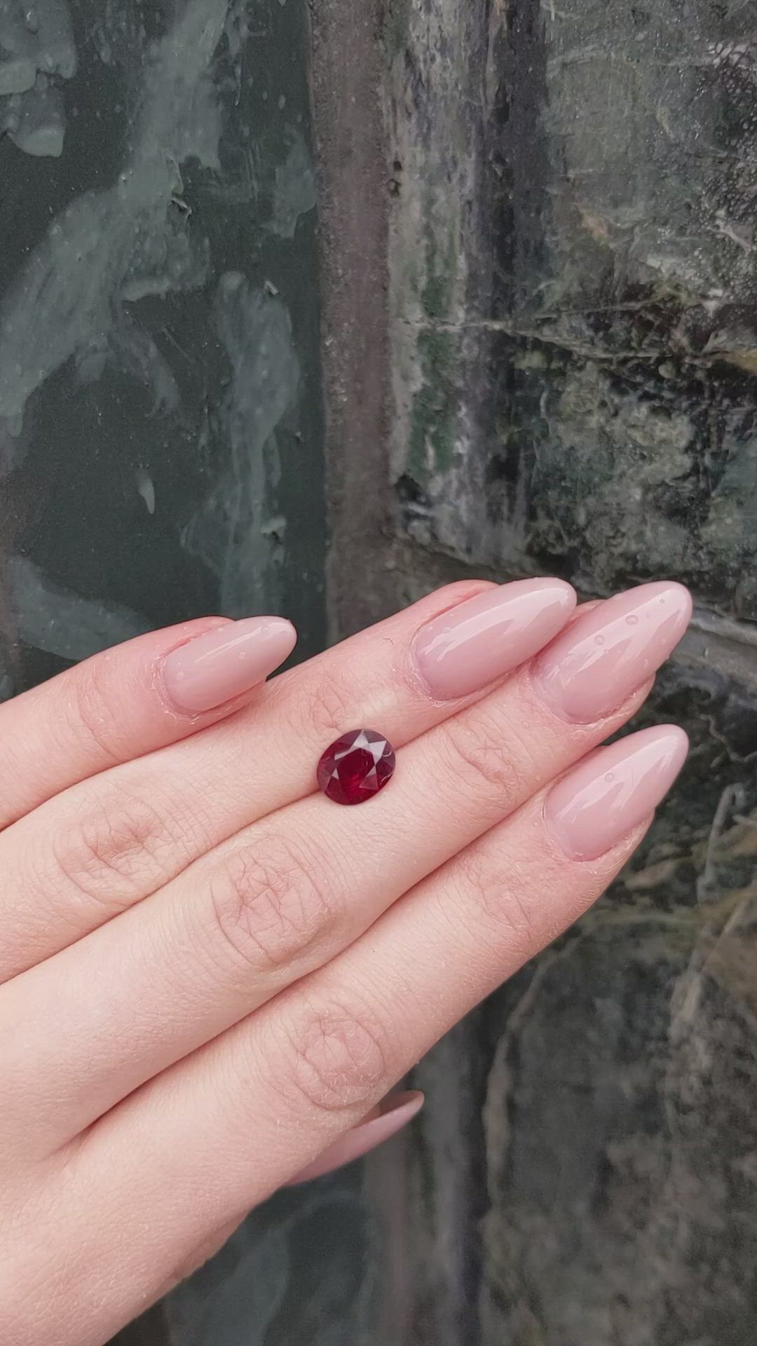 3.41 Ct. Ruby from Mozambique Size Video