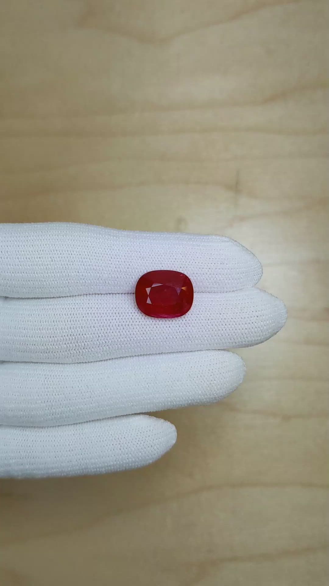 9.97 Ct. Ruby from Mozambique Size Video