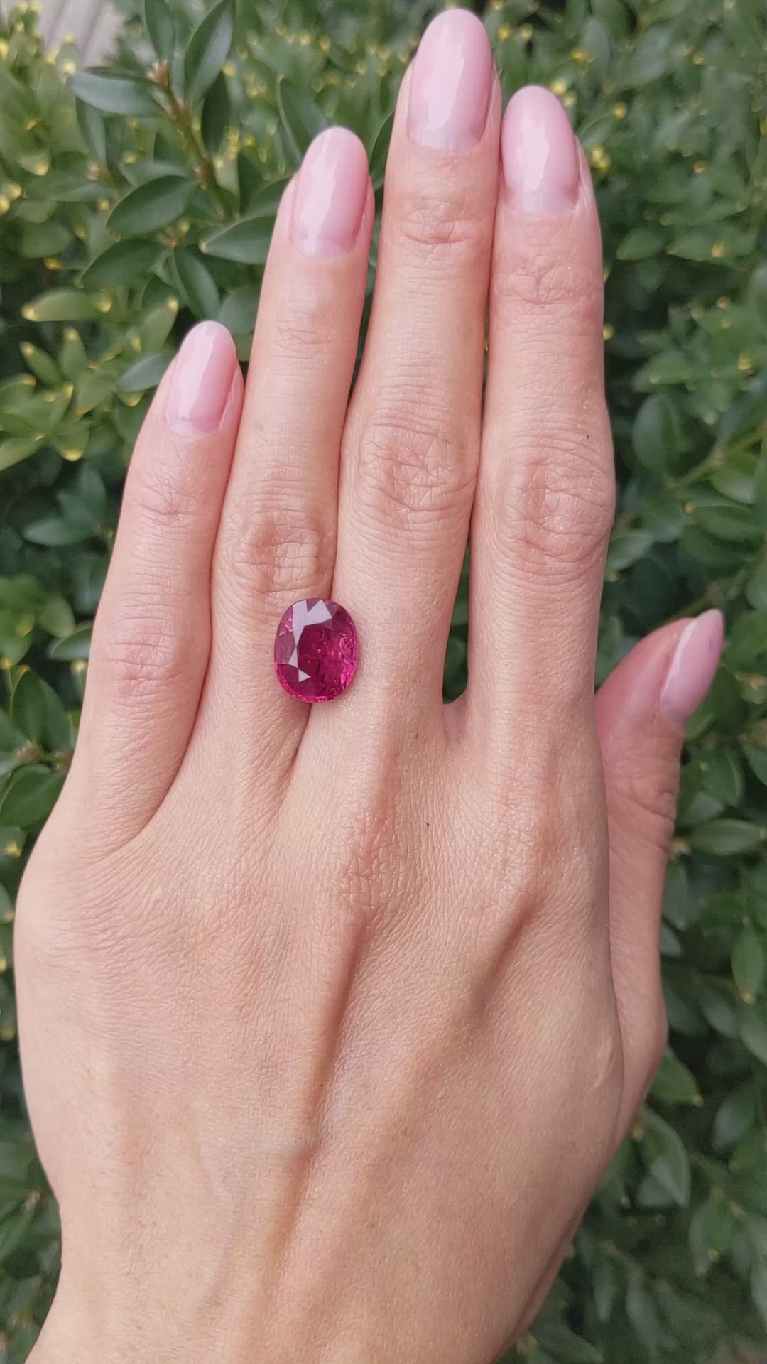 7.09 Ct. Ruby from Mozambique Size Video