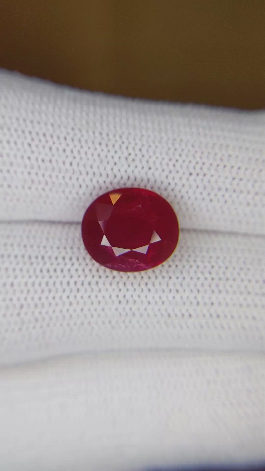 6.06 Ct. Ruby from Mozambique Size Video