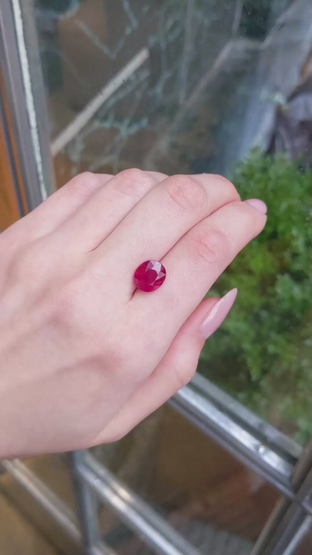 6.06 Ct. Ruby from Mozambique Size Video