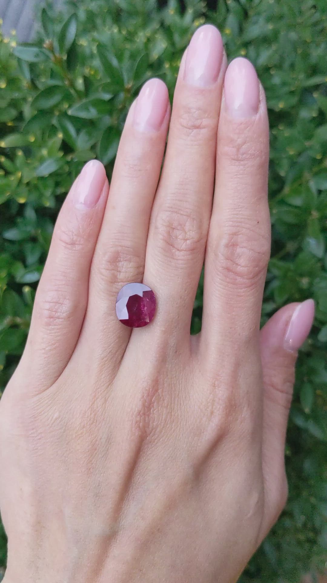 6.28 Ct. Ruby from Mozambique Size Video