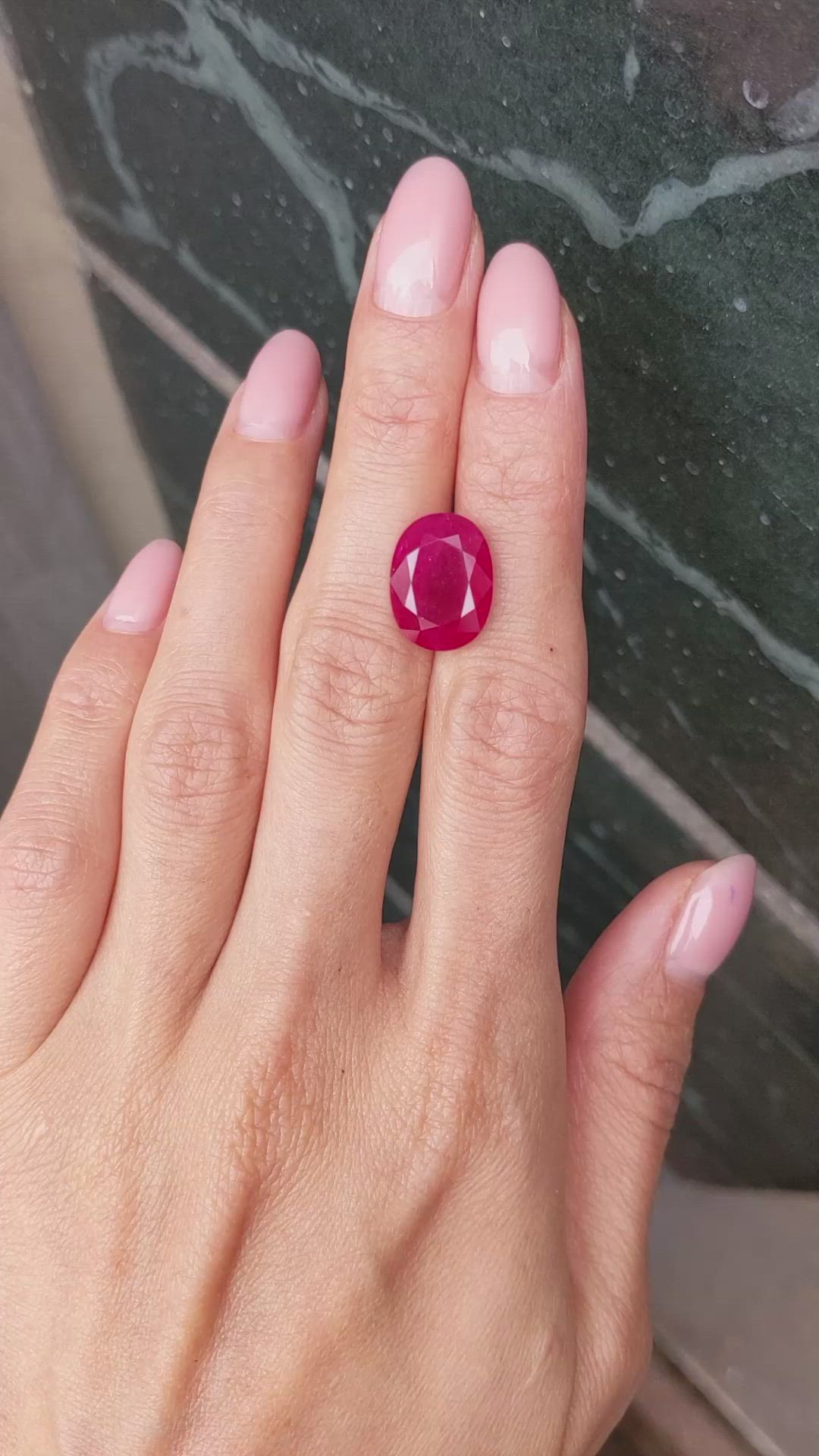 9.60 Ct. Ruby from Burma (Myanmar) Size Video