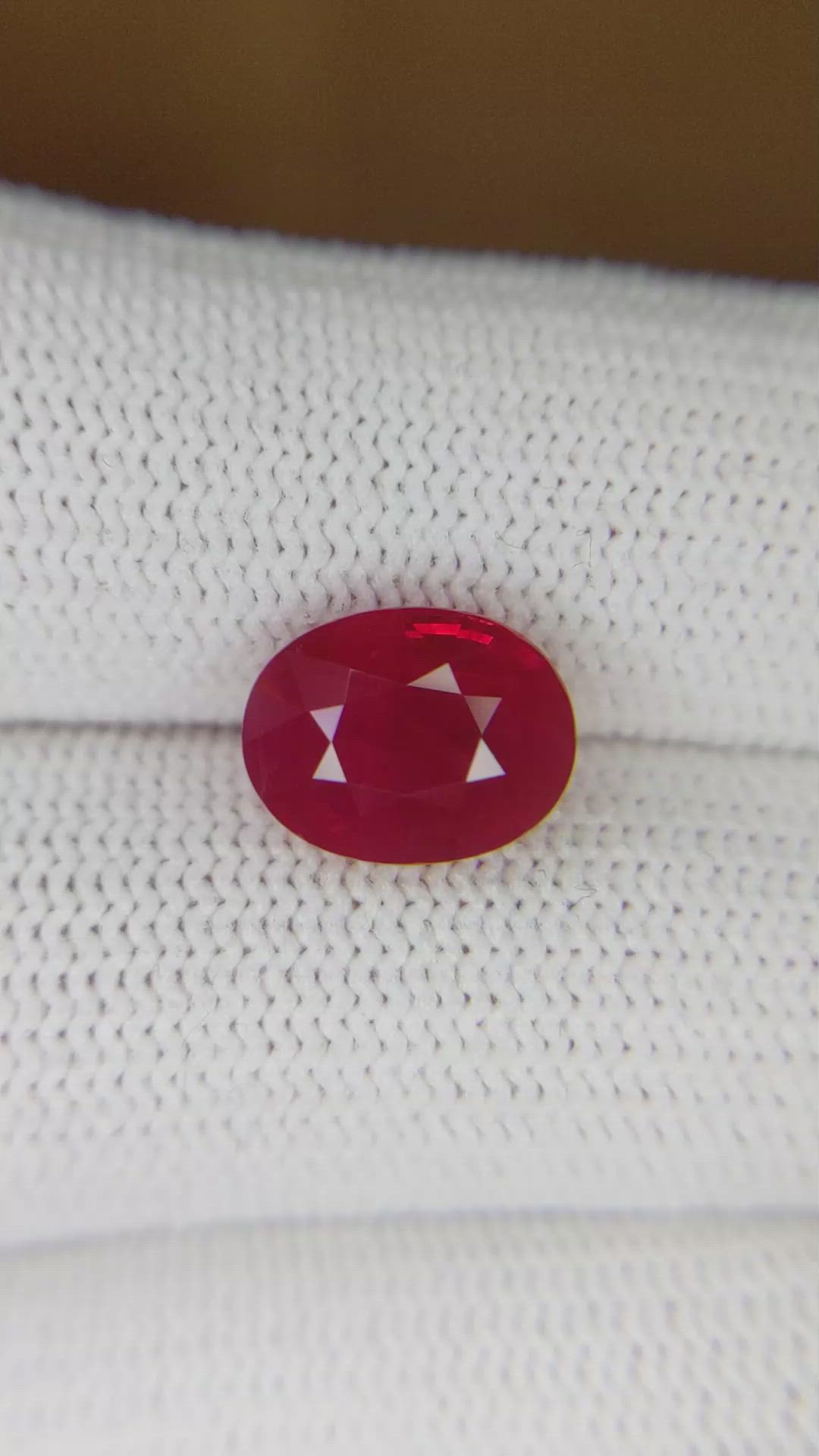 4.02 Ct. Ruby from Burma (Myanmar) Size Video