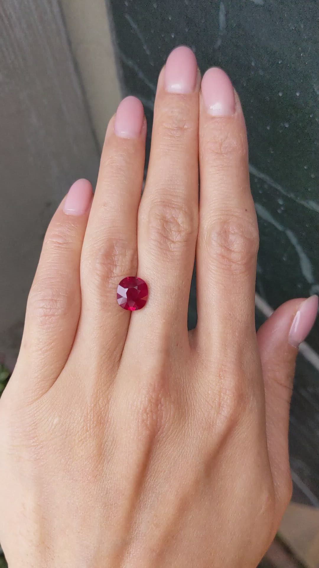 3.04 Ct. Ruby from Burma (Myanmar) Size Video