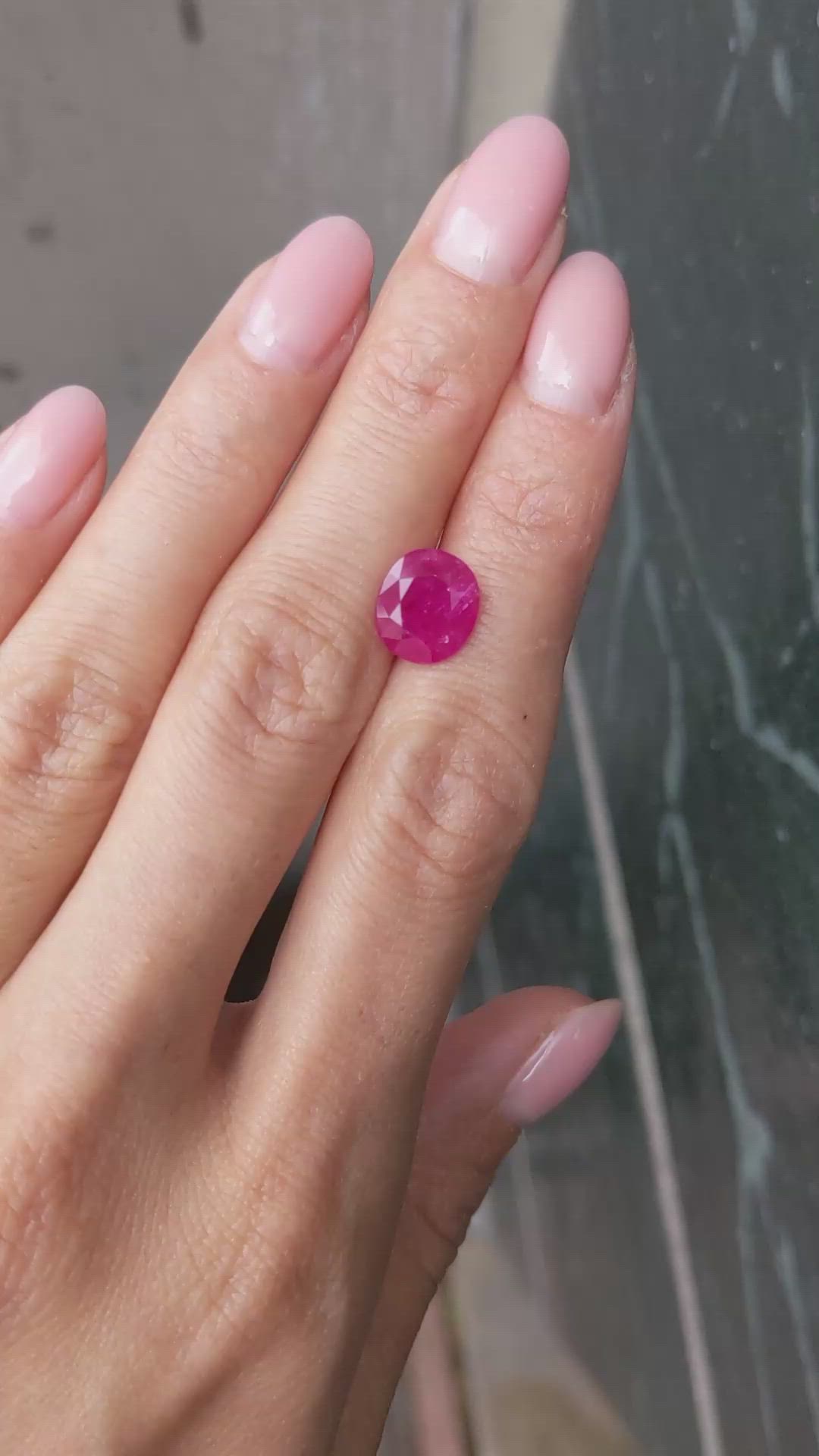 3.17 Ct. Ruby from Burma (Myanmar) Size Video