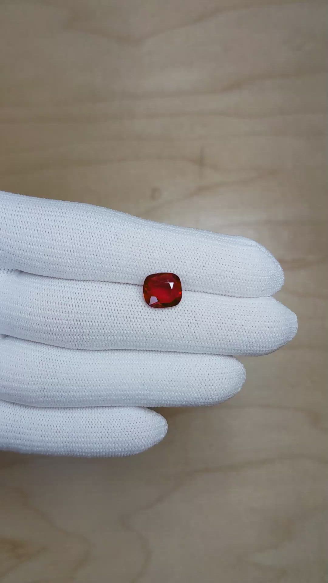 3.01 Ct. Ruby from Mozambique Size Video