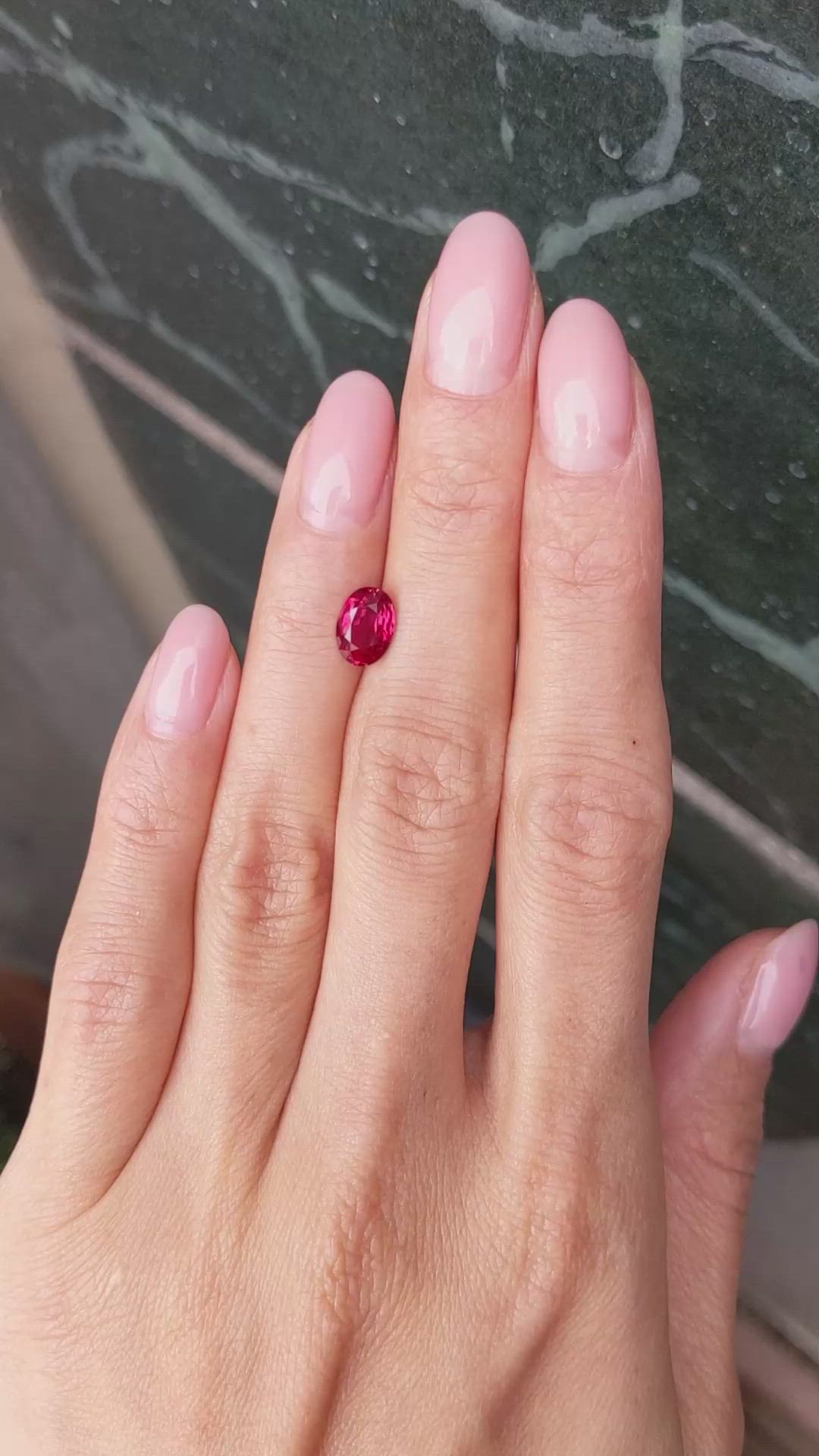 1.53 Ct. Ruby from Mozambique Size Video