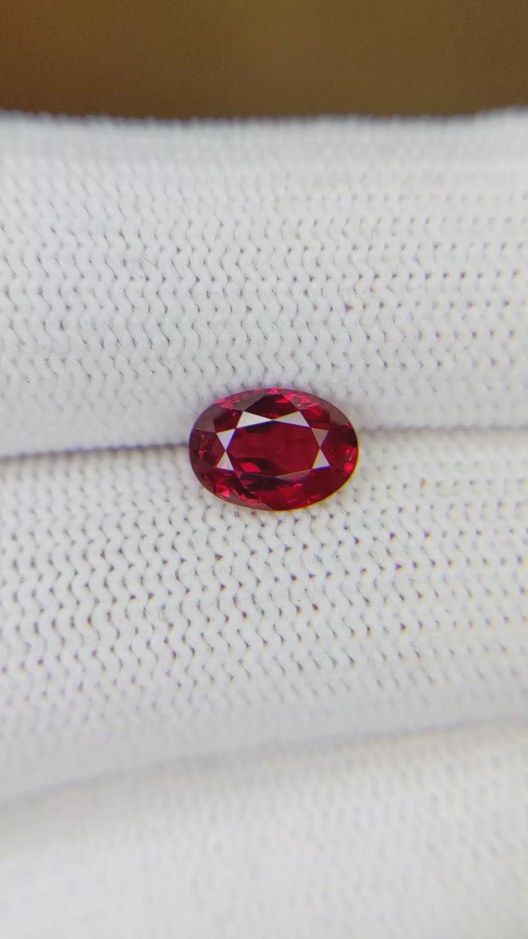 1.53 Ct. Ruby from Mozambique Size Video