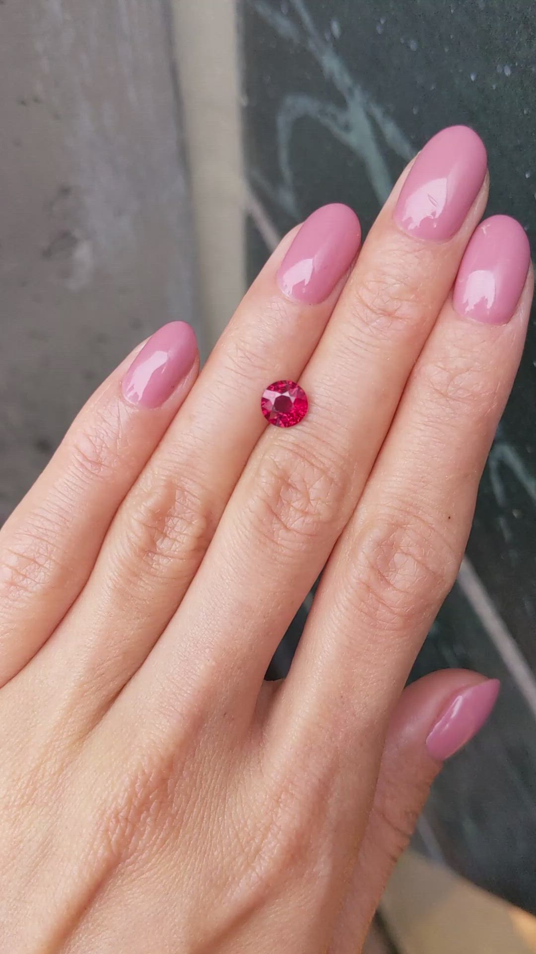 1.34 Ct. Ruby from Mozambique Size Video