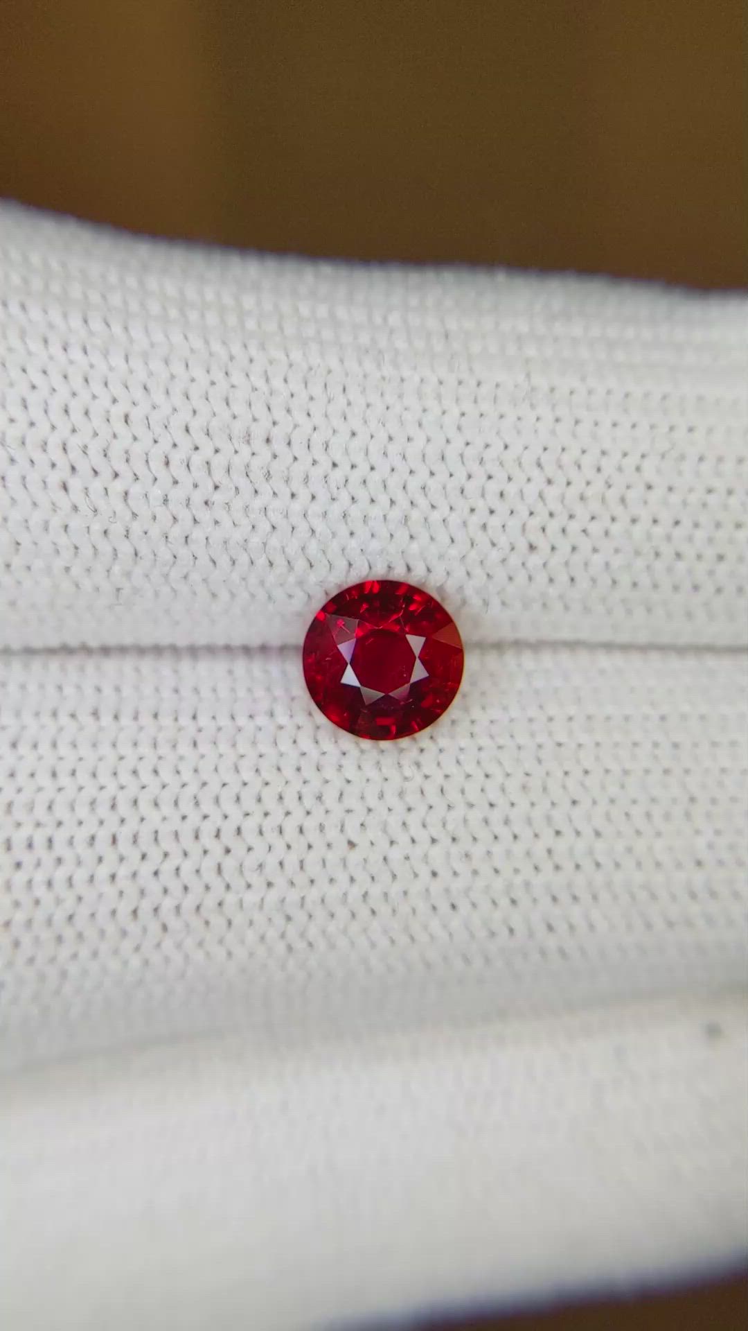 1.34 Ct. Ruby from Mozambique Size Video