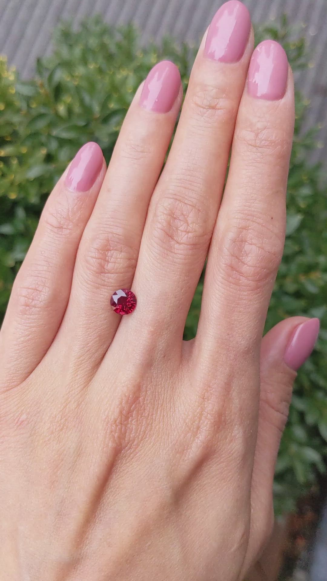 1.35 Ct. Ruby from Mozambique Size Video