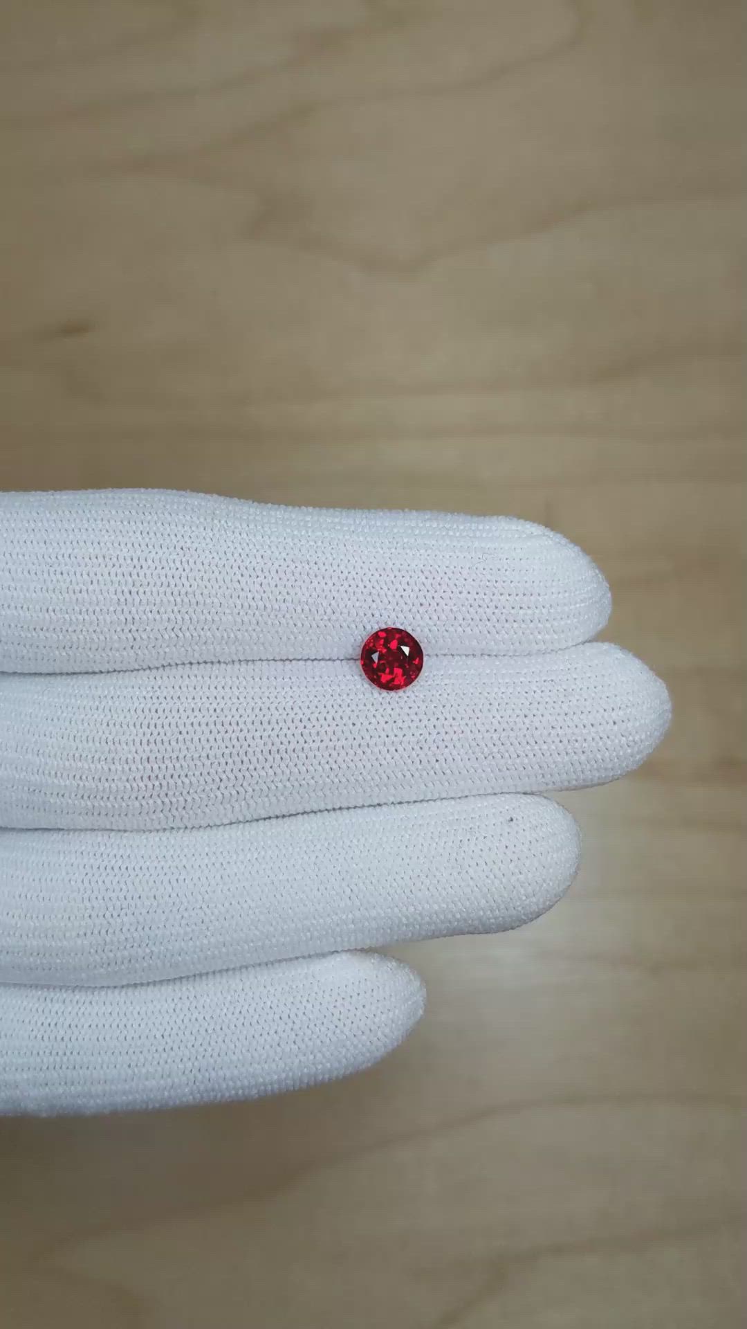 1.35 Ct. Ruby from Mozambique Size Video