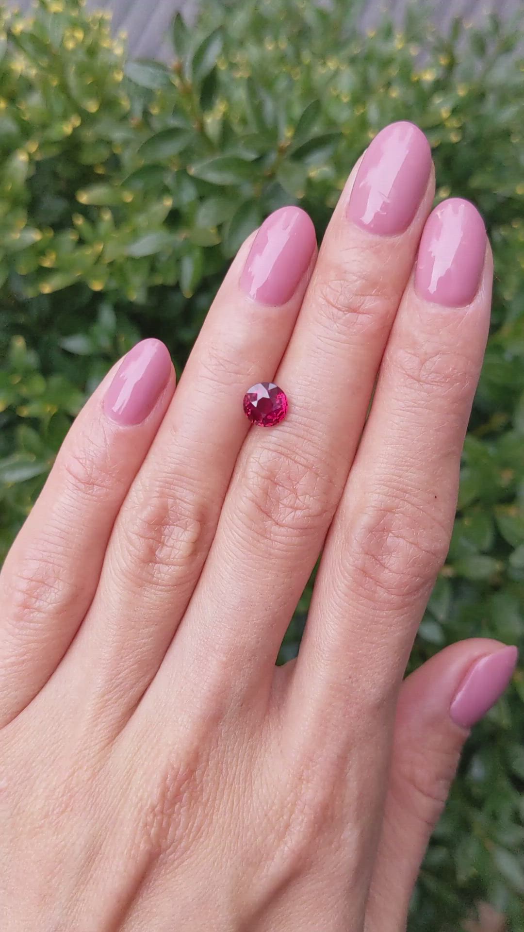 1.42 Ct. Ruby from Mozambique Size Video