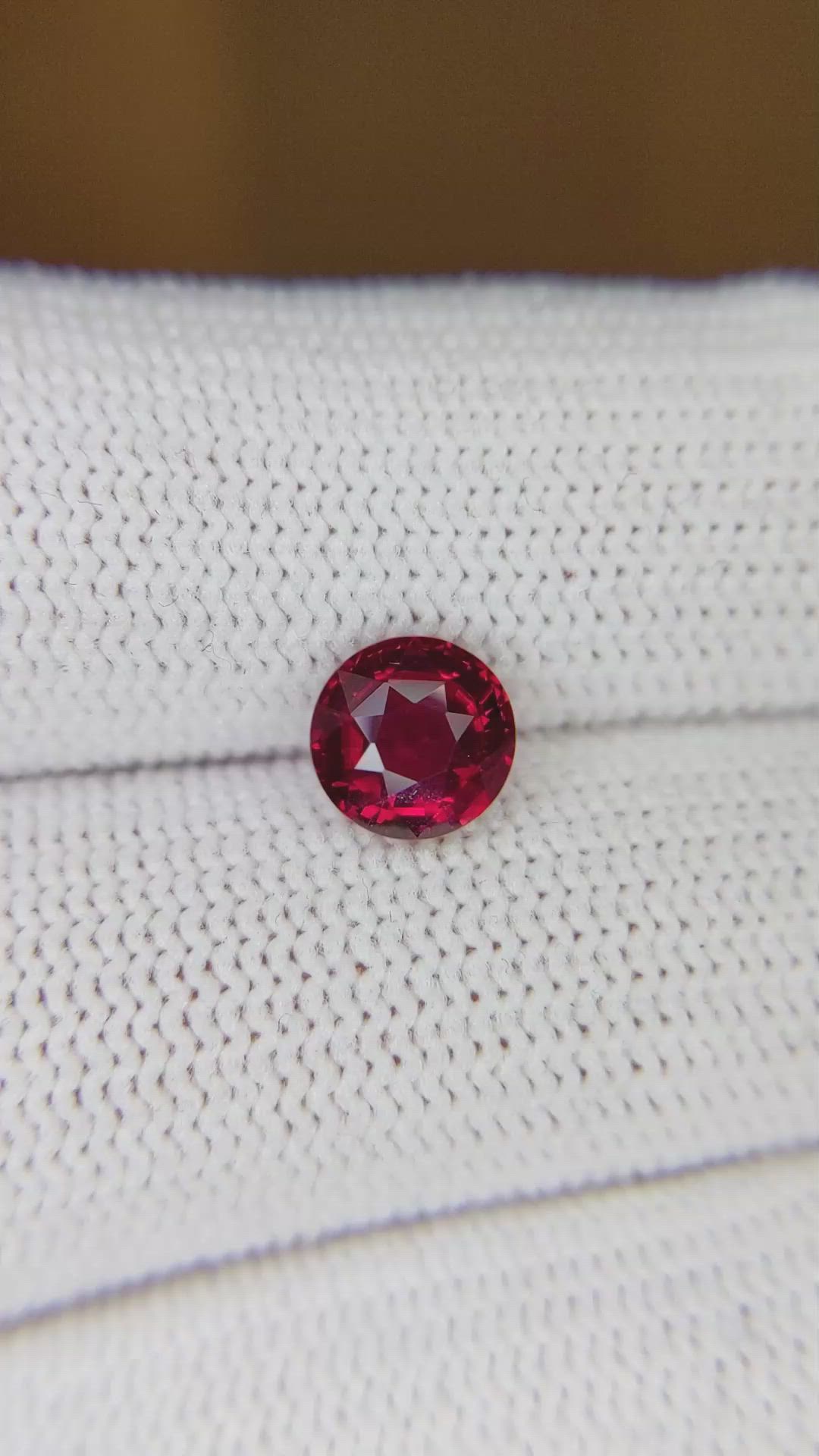 1.42 Ct. Ruby from Mozambique Size Video