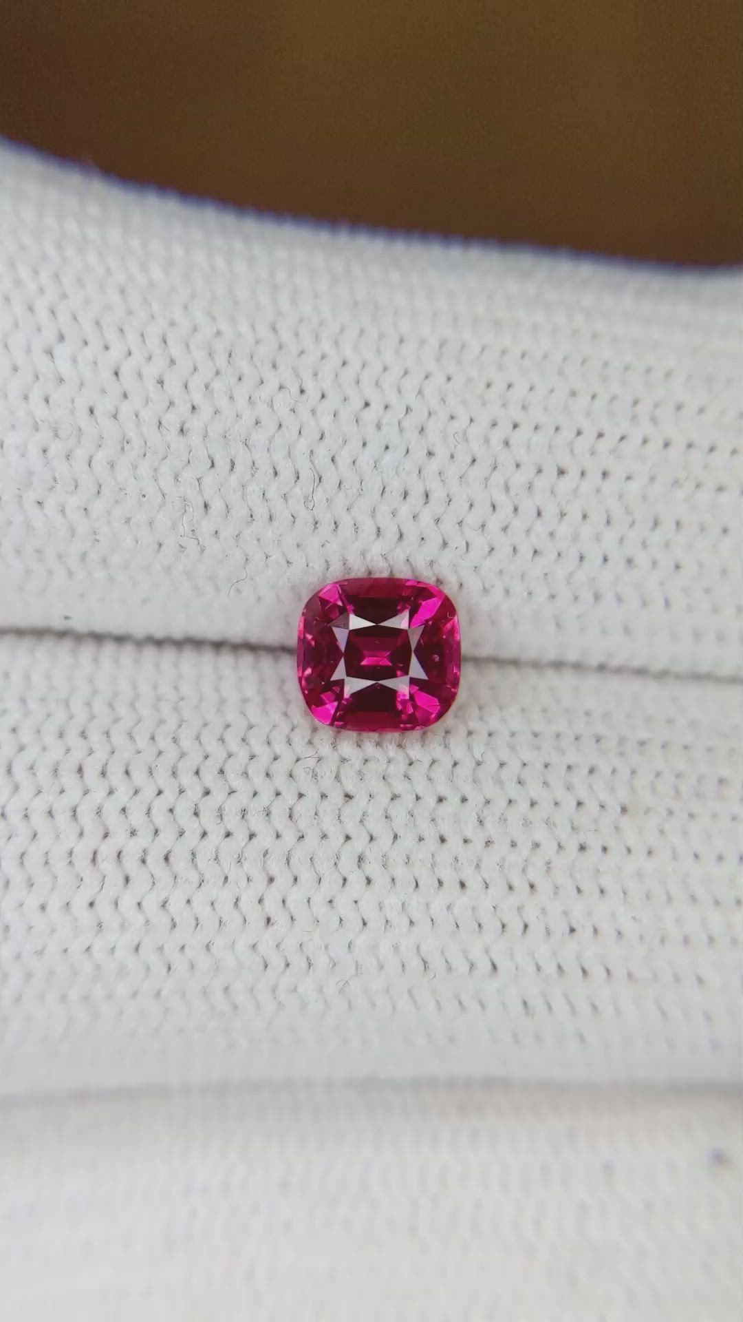 1.16 Ct. Ruby from Mozambique Size Video