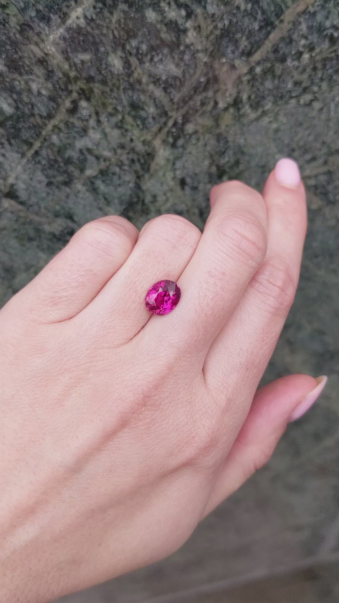 3.55 Ct. Ruby from Mozambique Size Video