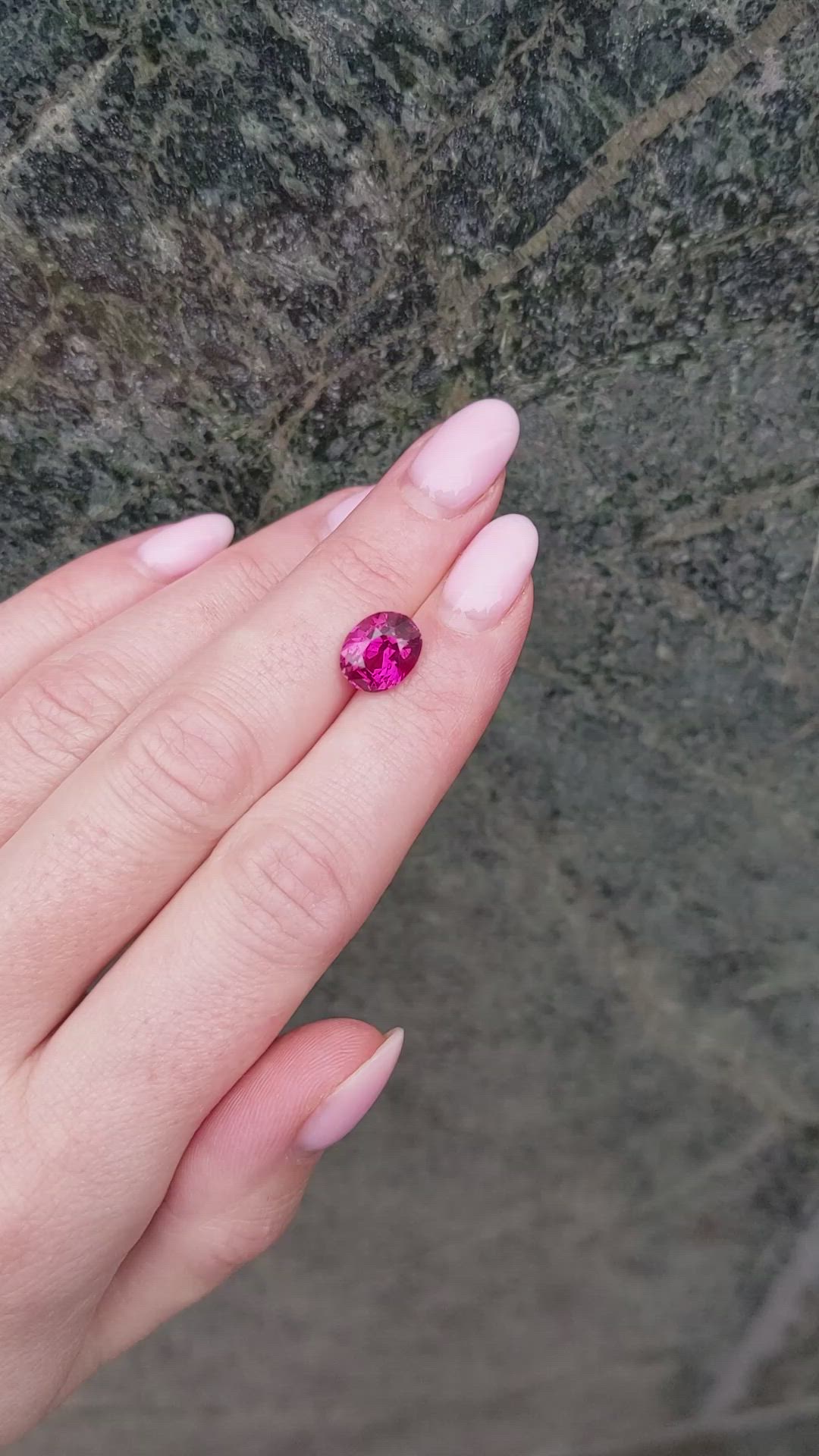 3.55 Ct. Ruby from Mozambique Size Video