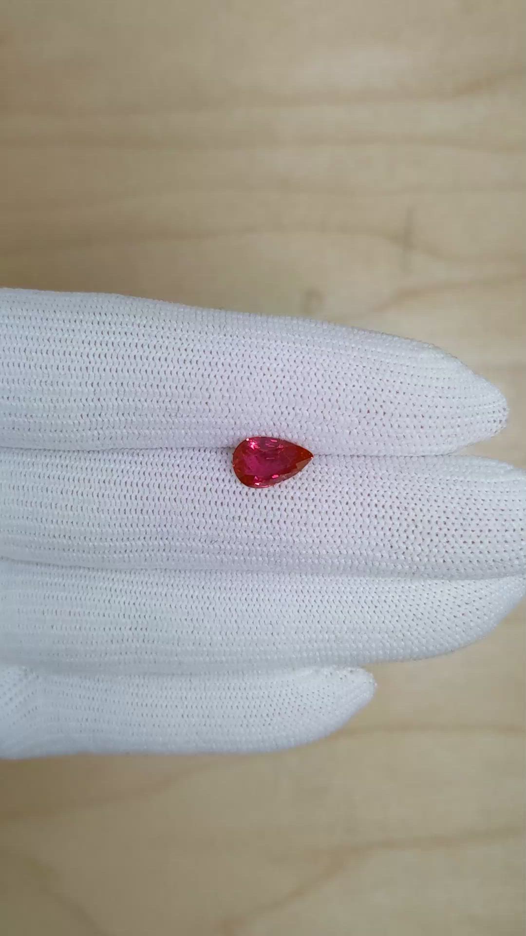 2.12 Ct. Ruby from Mozambique Size Video