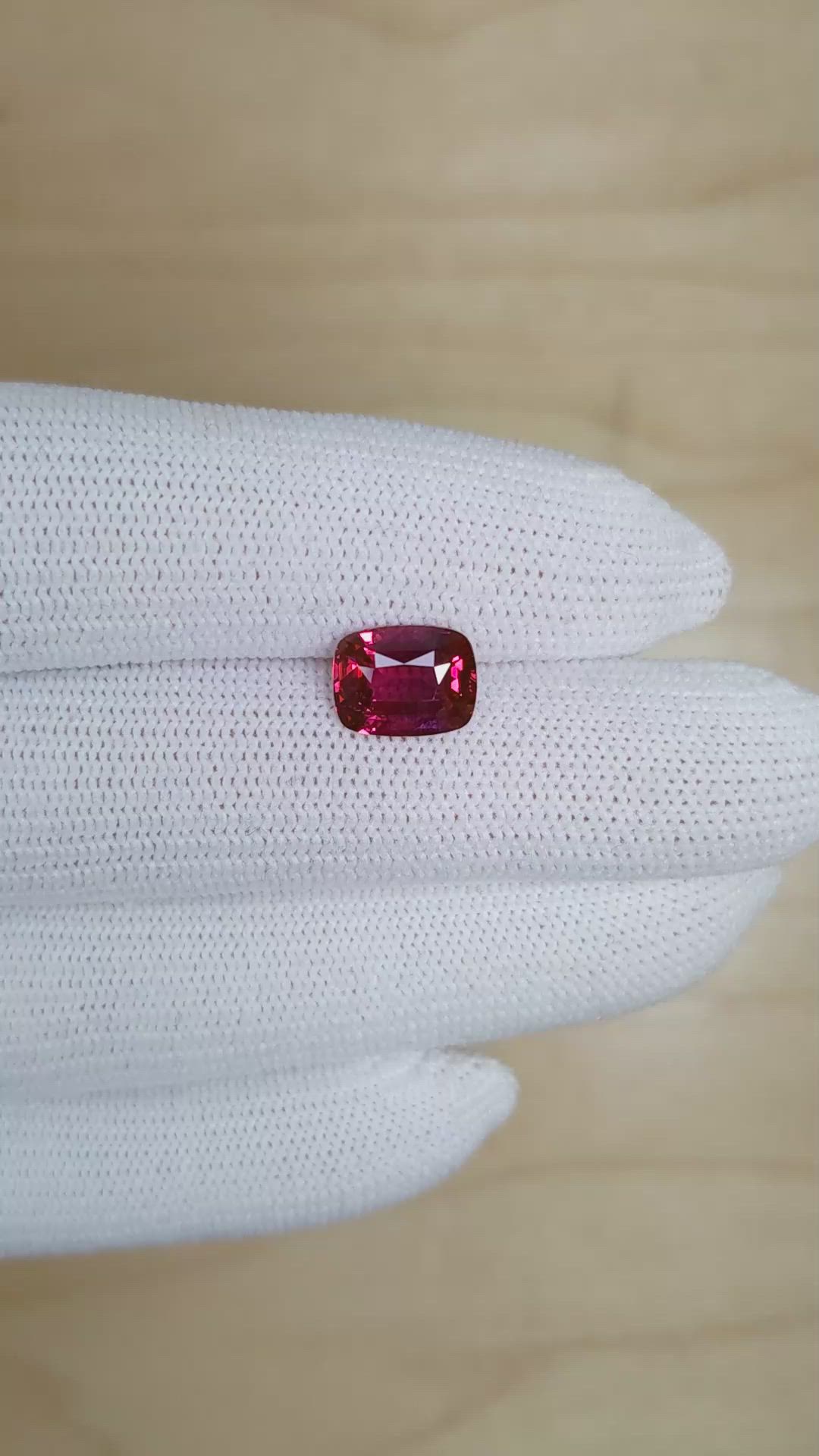 3.09 Ct. Ruby from Mozambique Size Video