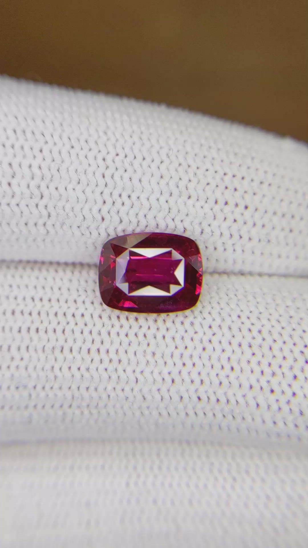 3.09 Ct. Ruby from Mozambique Size Video