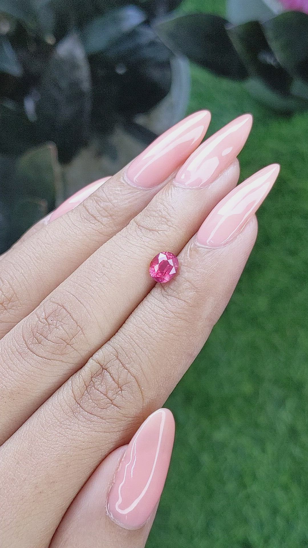 1.05 Ct. Ruby from Tanzania Size Video