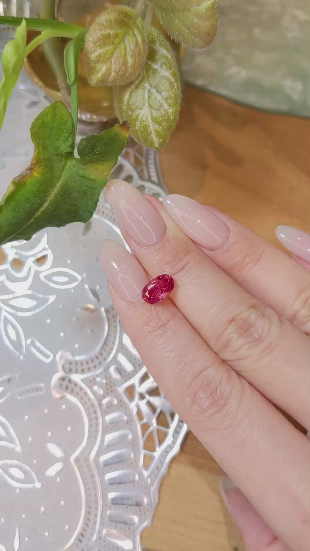 2.18 Ct. Ruby from Mozambique Size Video
