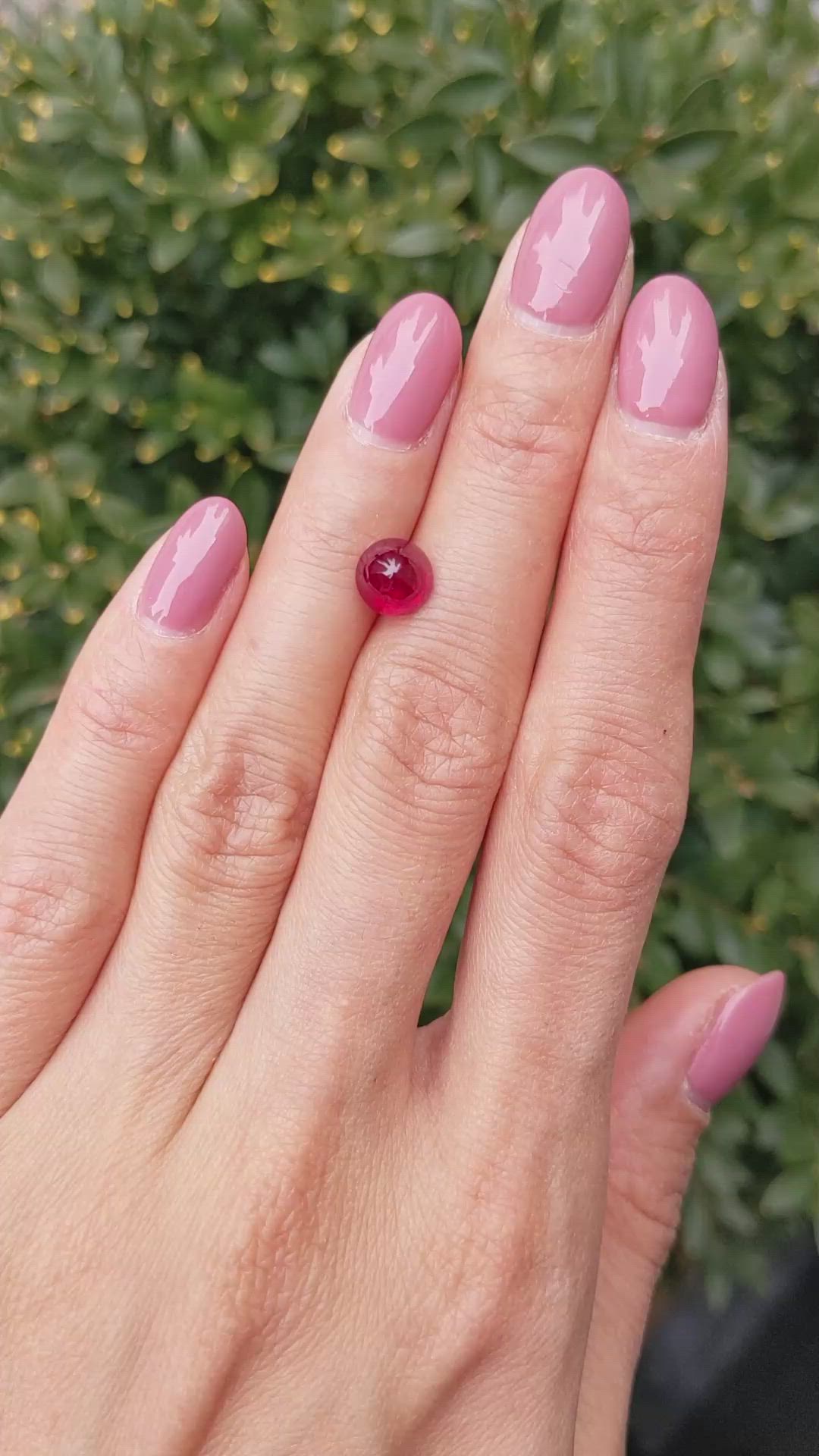 2.33 Ct. Cabochon Ruby from Mozambique Size Video
